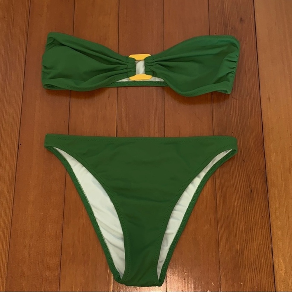 NWT Solid & Striped Tati Savana Green Bikini - Picture 3 of 9
